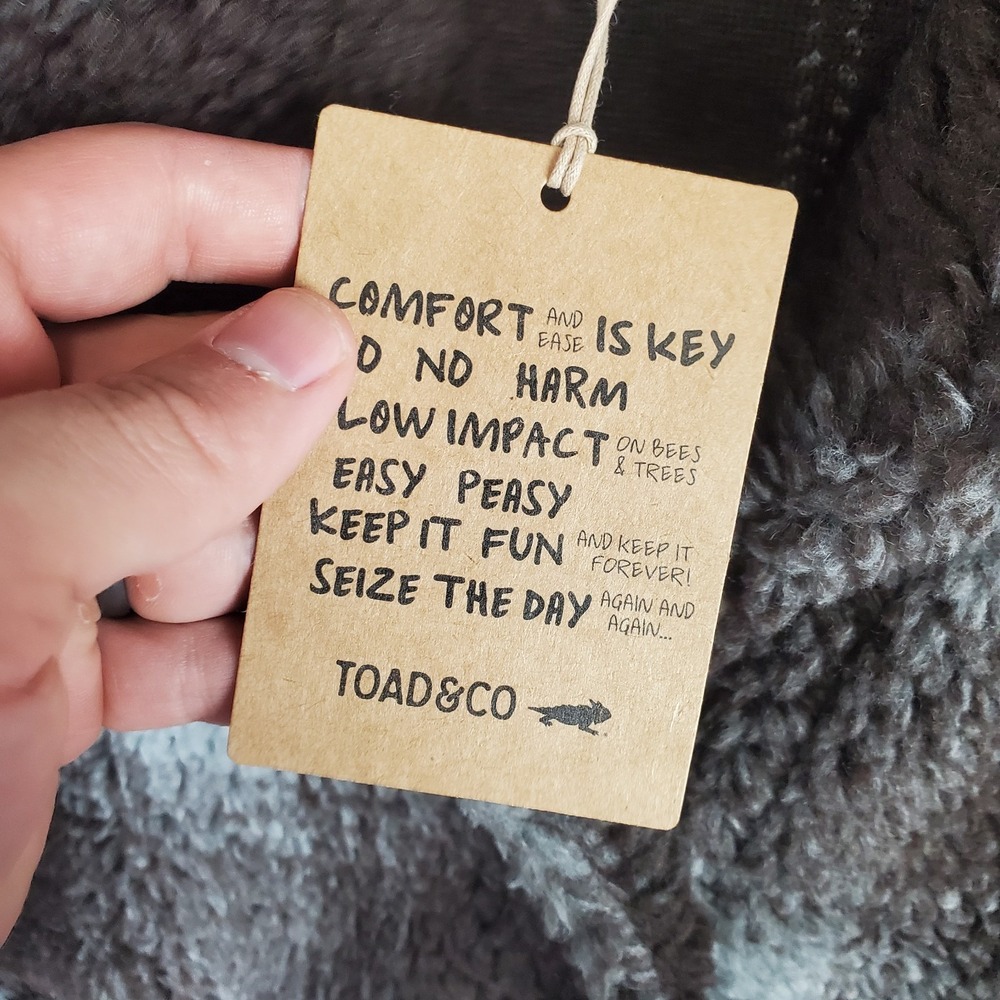 Toad & Co Sespe Crombie Jacket Sz Medium Sherpa Pile Coat NEW NWT - Picture 6 of 14
